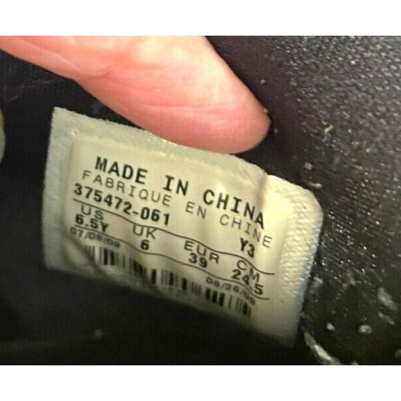 Nike Air Jordan Fusion Bred 375472-061 Black Red Size 6.5 Y Slightly used - Picture 8 of 8